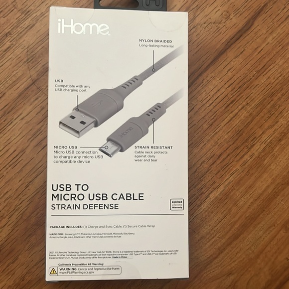 🤡iHome micro usb cable🤡 - Picture 2 of 2